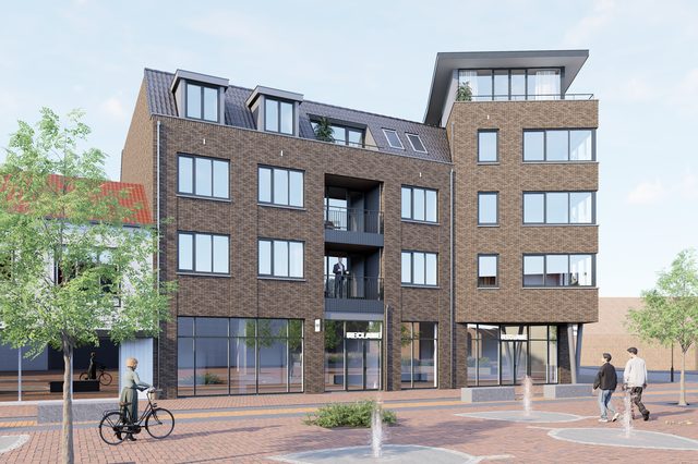 La Licorne, Oostburg - voorzijde aan het Raadhuisplein